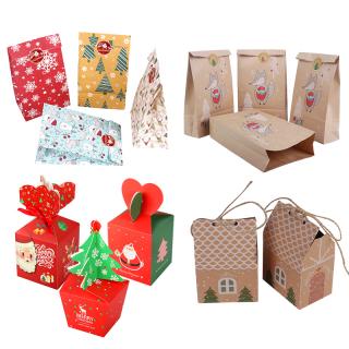 MEIDDING Merry Christmas Gift Bags Xmas Tree Plastic Packing Bag Snowf_1